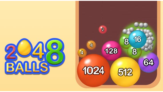 Crazy 2048 Balls Game Image