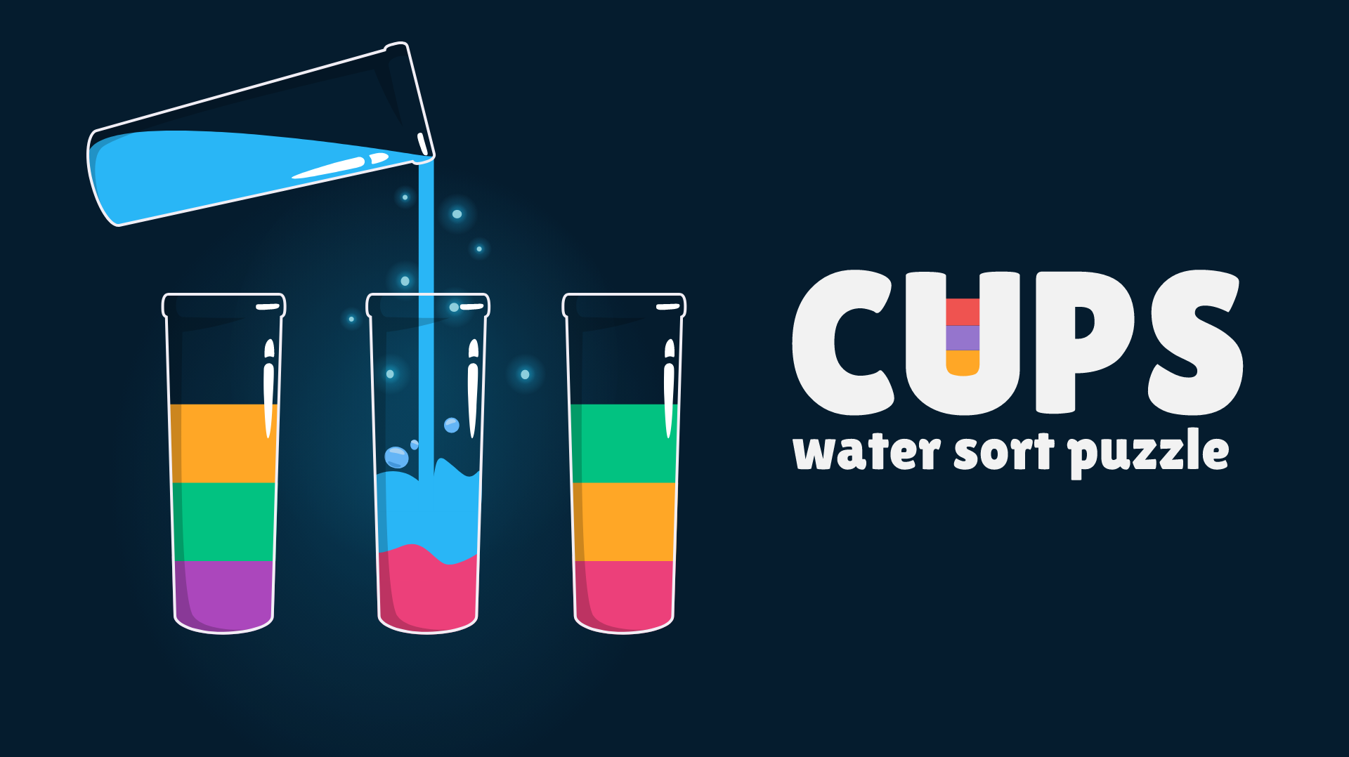 Cups - Water Sort Puzzle Game Image