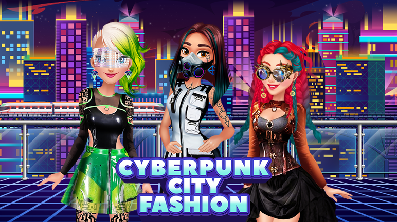 Cyberpunk City Fashion Game Image