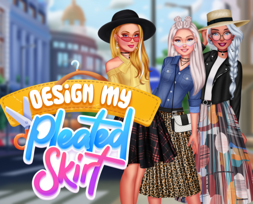 Design My Pleated Skirt Game Image