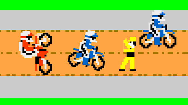 Excite Bike - Trouble on the Tracks Game Image