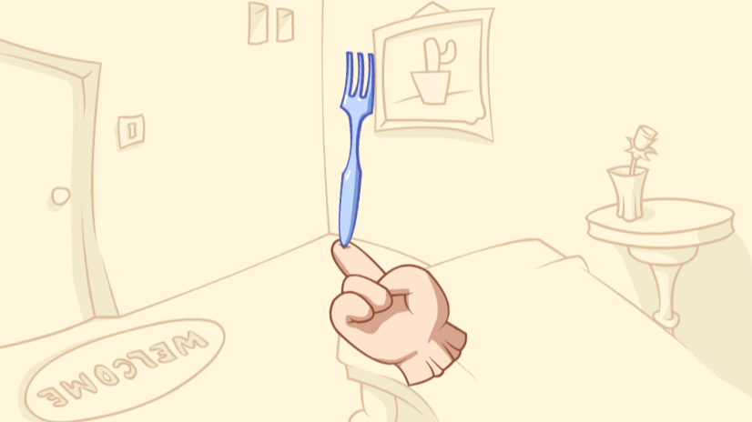Fork on Finger Game Image