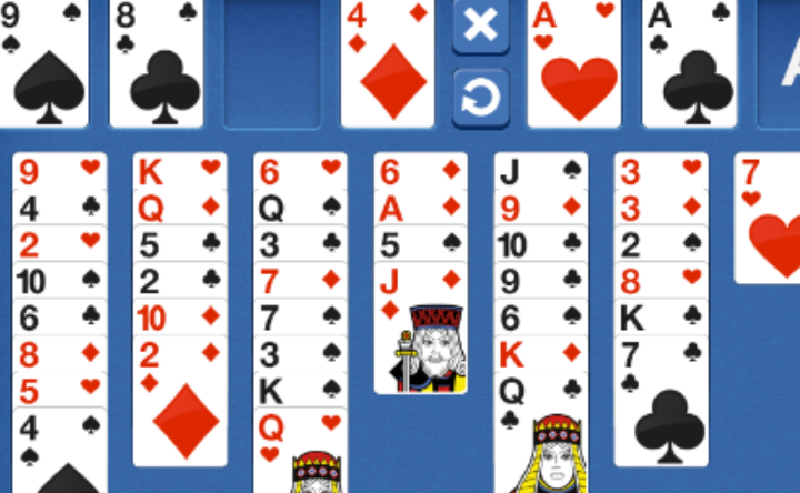 FreeCell Blue Game Image