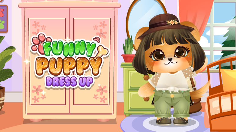 Funny Puppy Dress Up Game Image