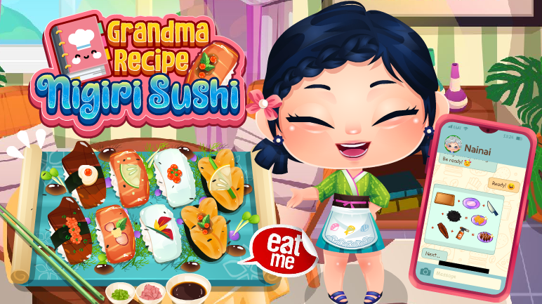 Grandma Recipe Nigiri Sushi Game Image