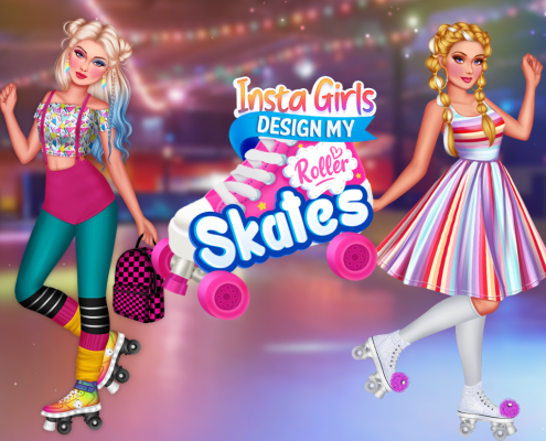 Insta Girls Design My Roller Skates Game Image