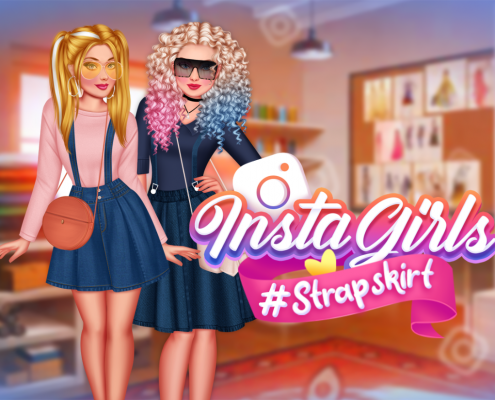 Insta Girls #strapskirt Game Image