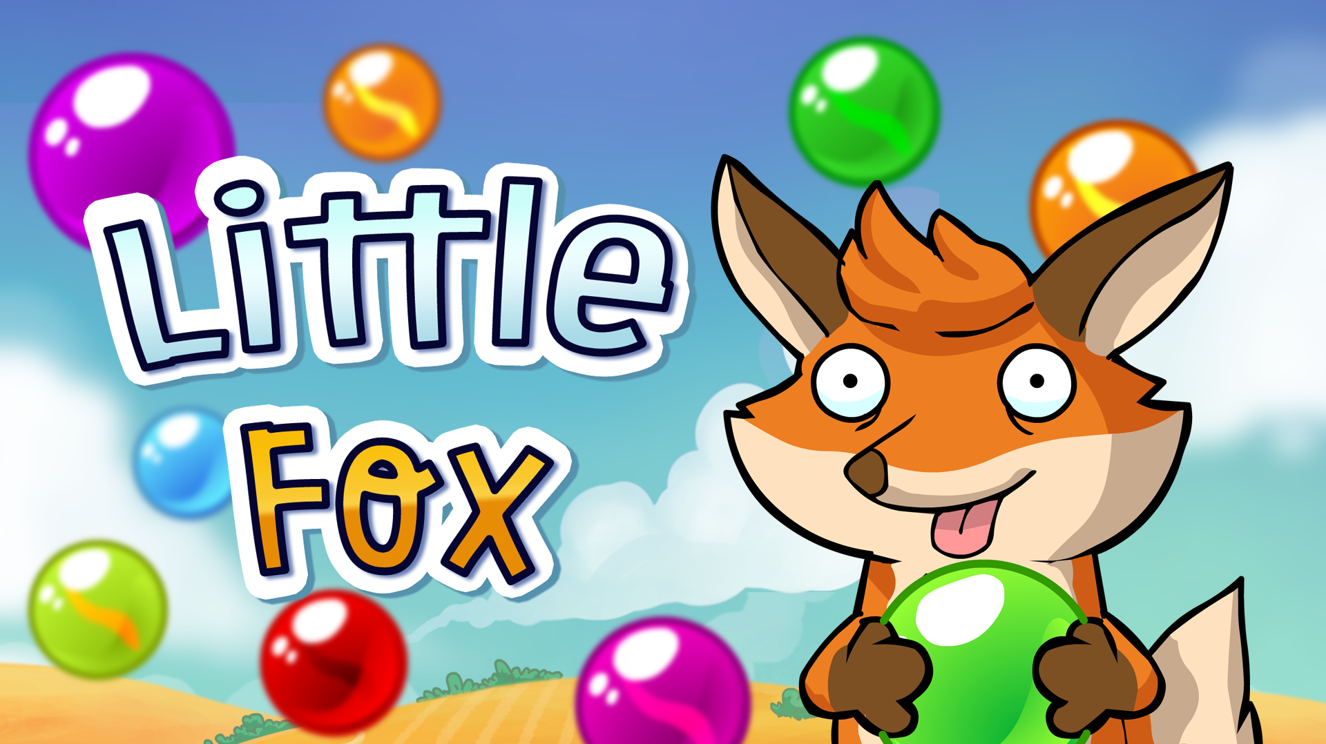 Little Fox: Bubble Spinner Pop Game Image