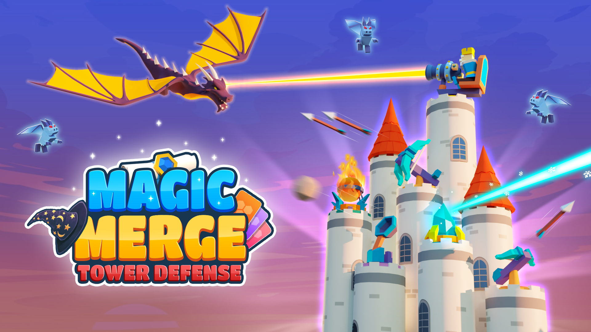 Magic Merge: Tower Defense 3D Game Image