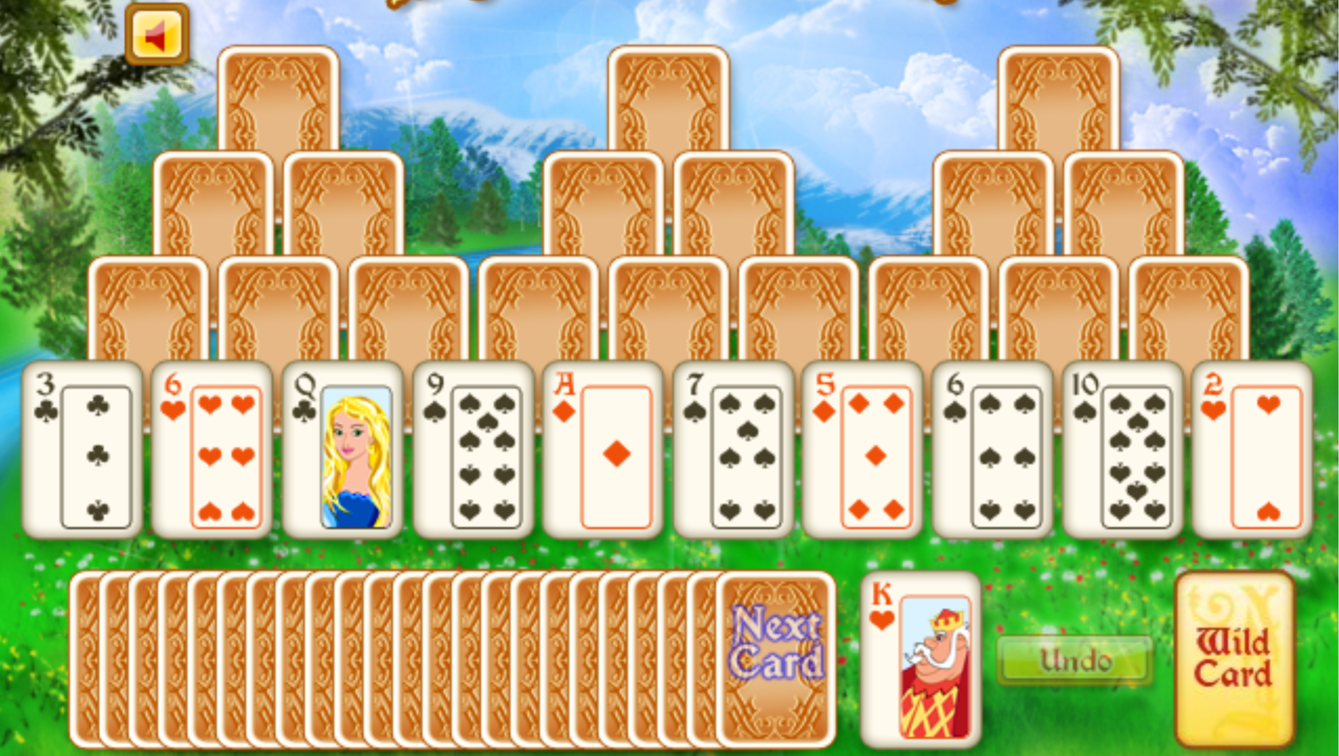Magic Towers Solitaire Game Image