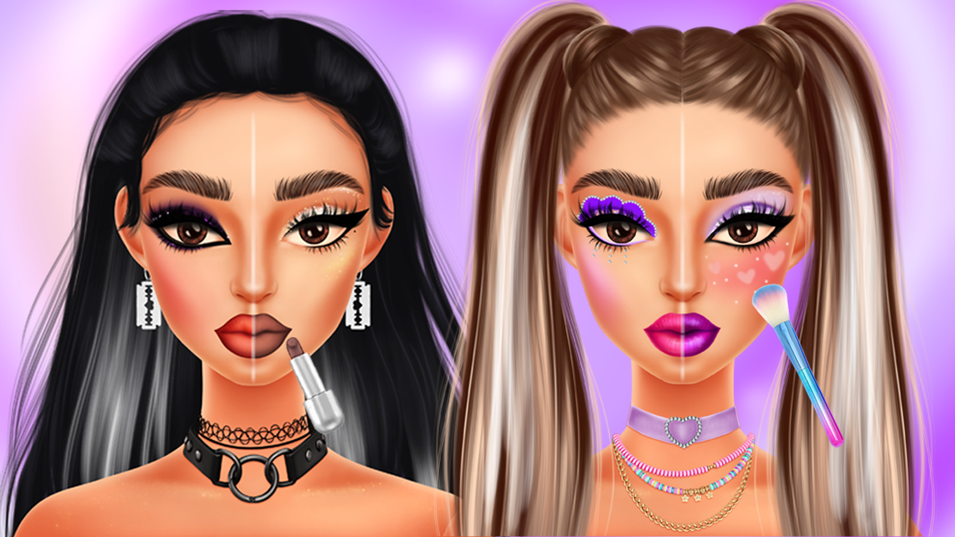 Makeup Trends: Then and Now Game Image