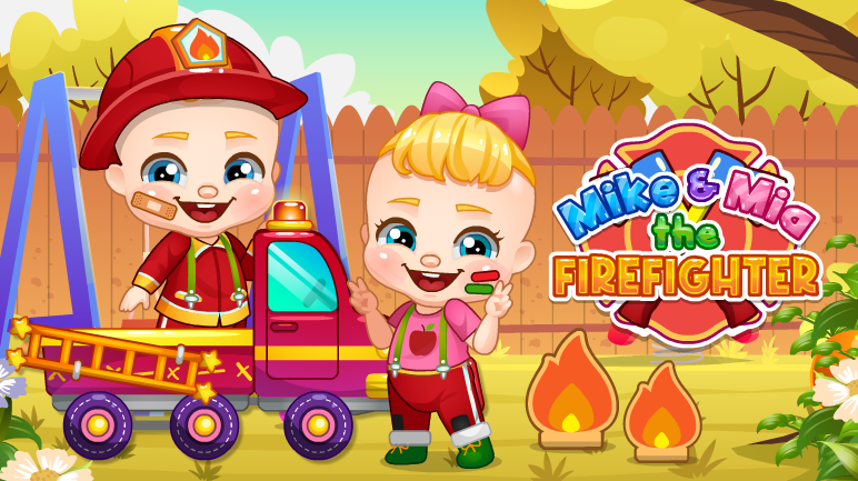 Mike And Mia The Firefighter Game Image