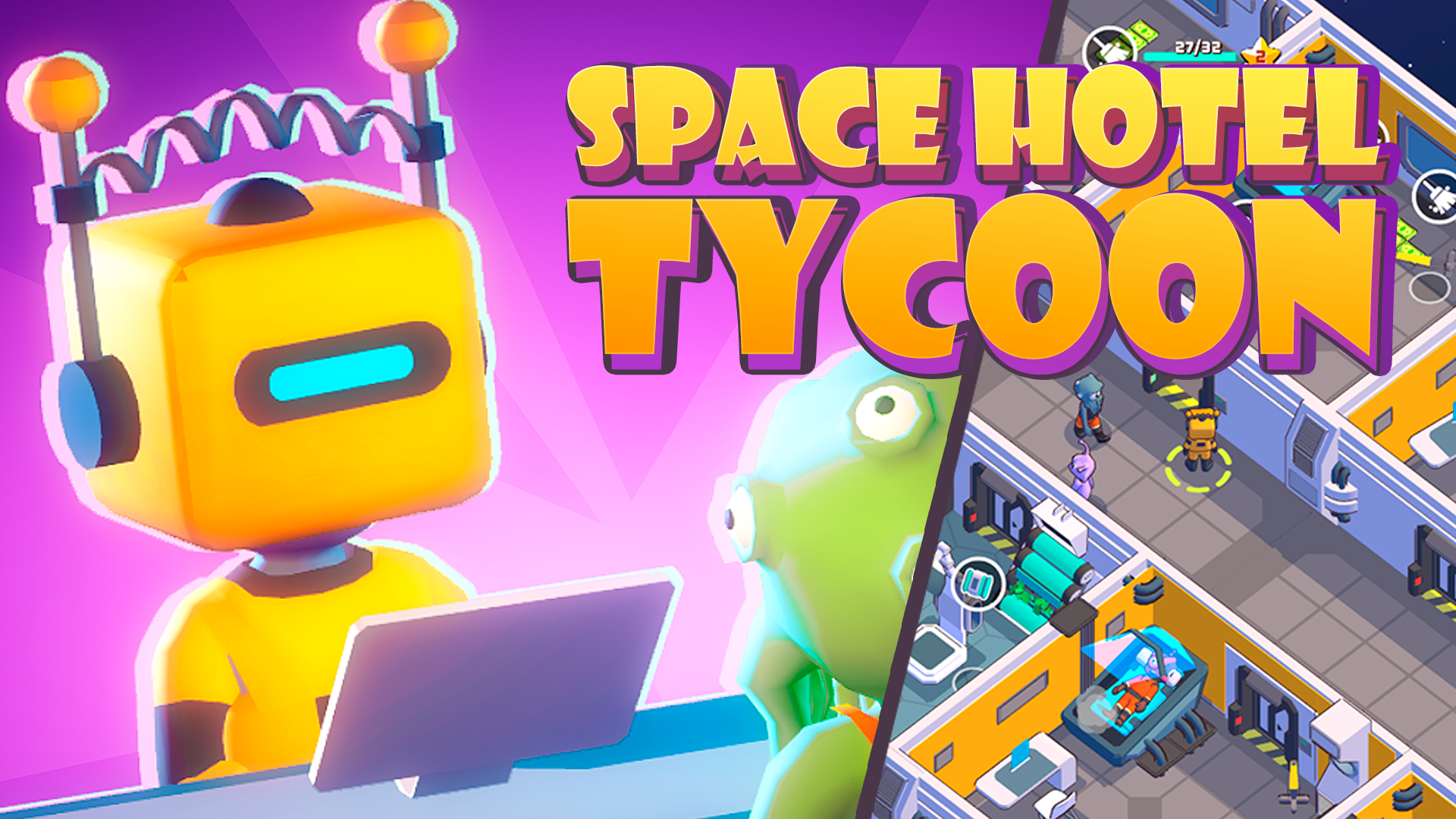 My Space Hotel: Tycoon Game Image