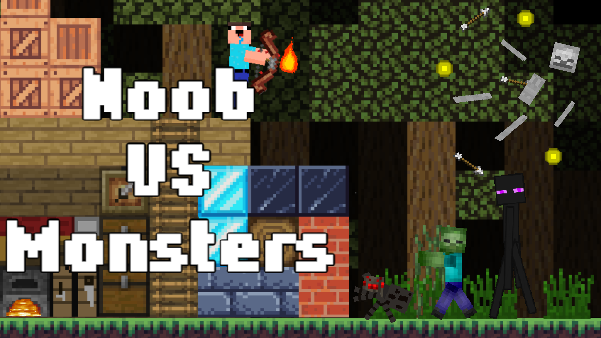 Noob VS Monsters Game Image