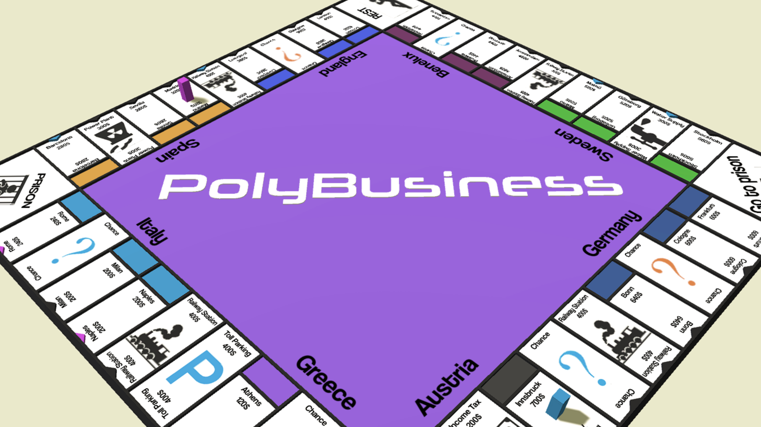 PolyBusiness (Unofficial Monopoly) Game Image