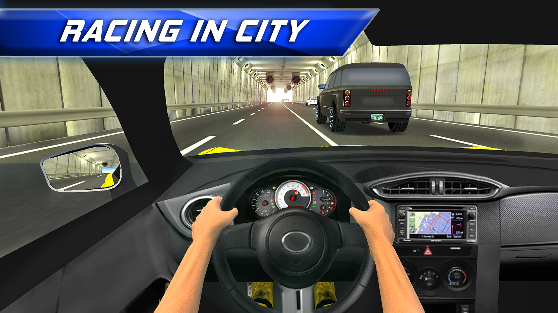 Racing in City Game Image