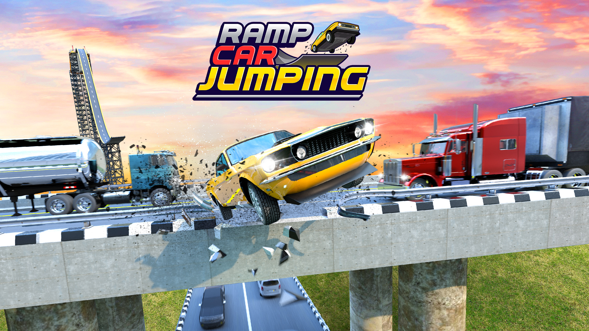 Ramp Car Jumping Game Image