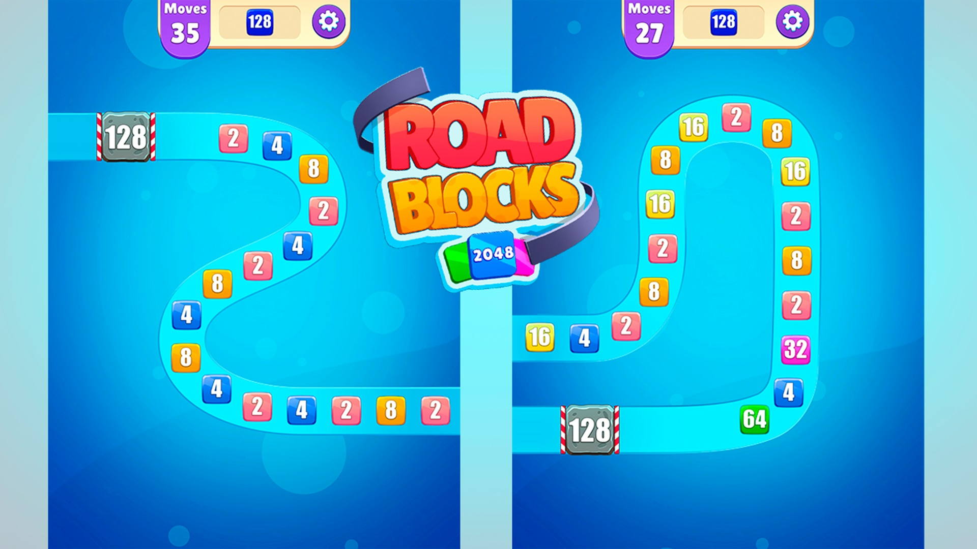Road Blocks 2048 Game Image