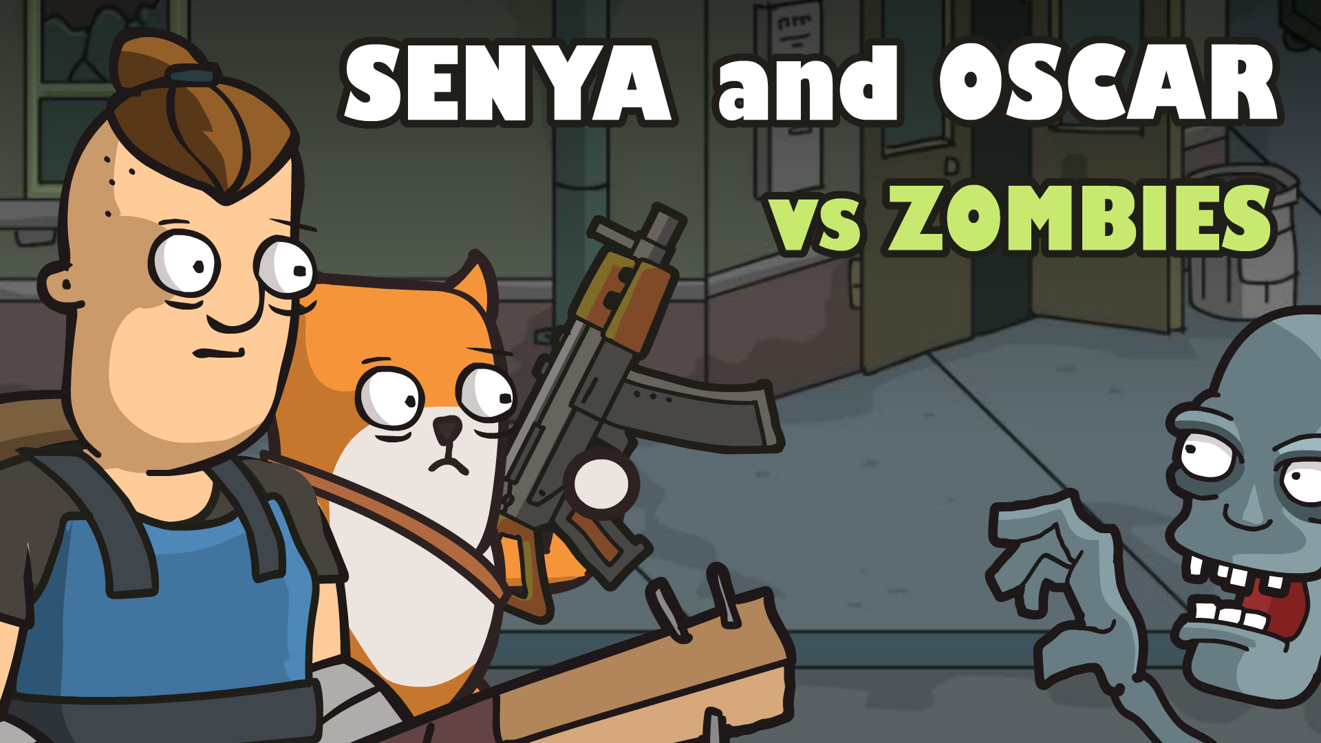 Senya and Oscar vs Zombies Game Image