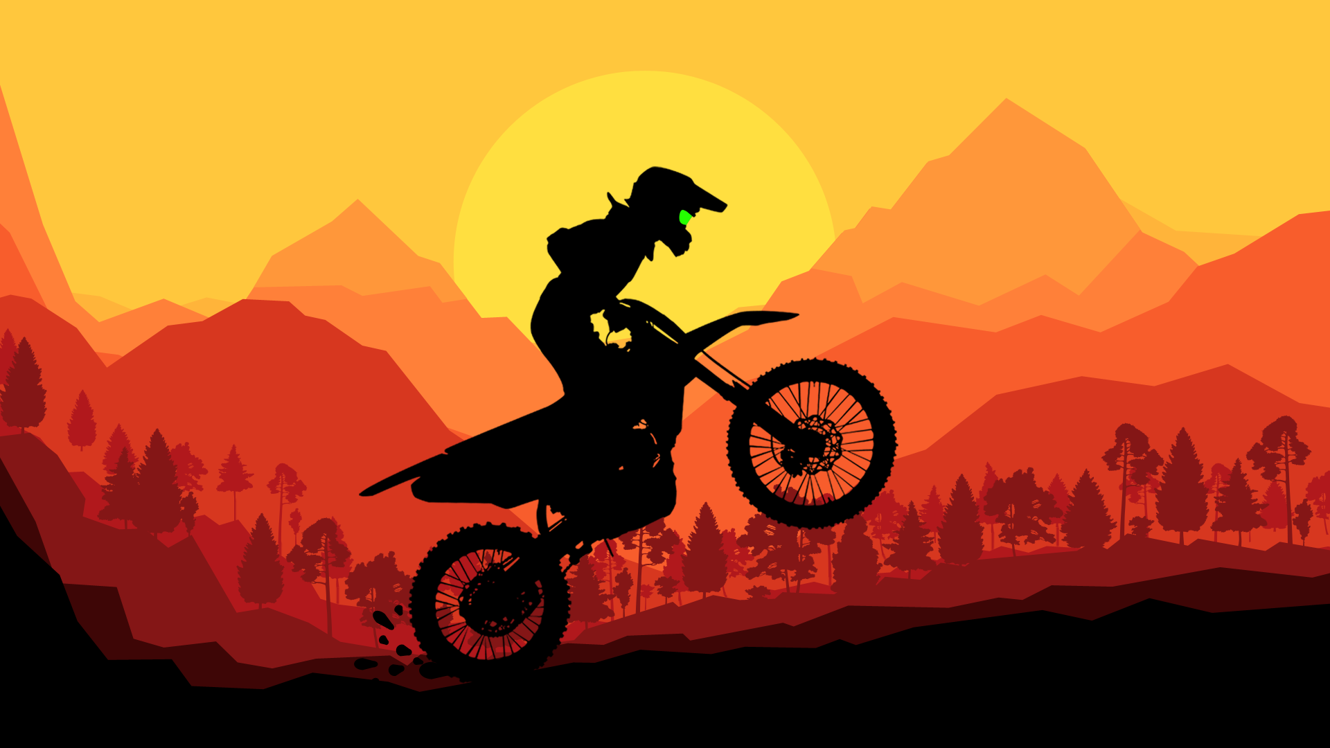 Sunset Bike Racing Game Image