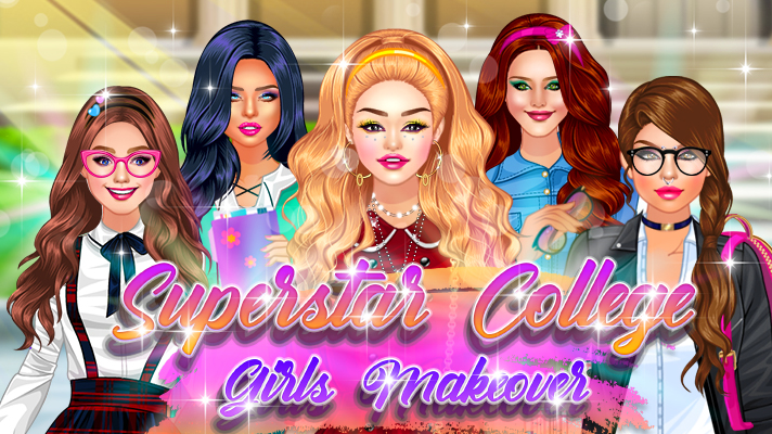 Superstar College Girls Makeover Game Image