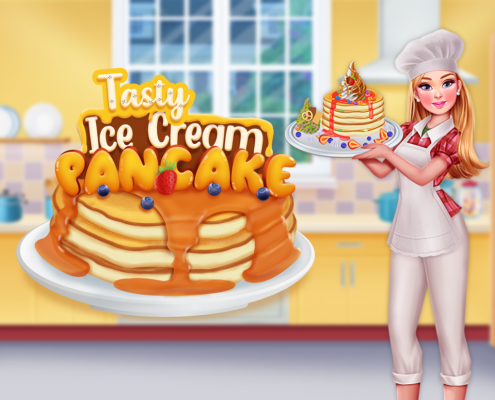 Tasty Ice Cream Pancake Game Image