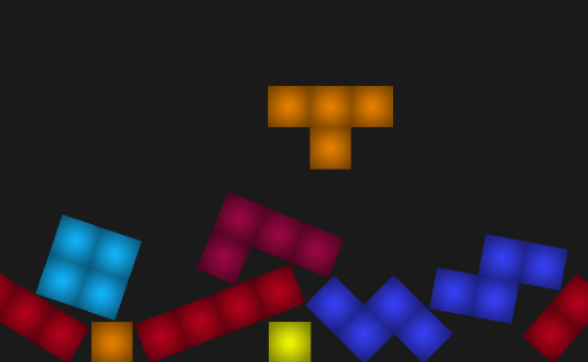 Tetris with Physics Game Image