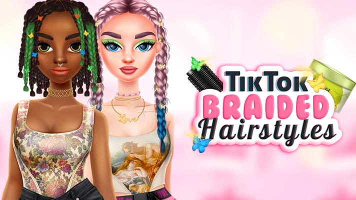 TikTok Braided Hairstyles Game Image