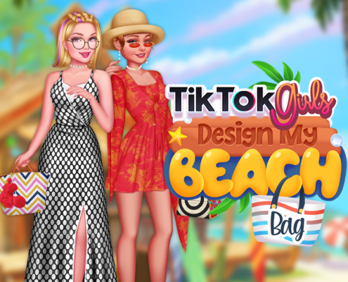 TikTok Girls Design My Beach Bag Game Image