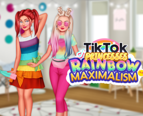 TikTok Princesses Rainbow Maximalism Game Image