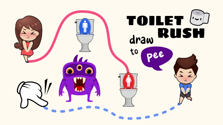 Toilet Rush - Draw Puzzle Game Image