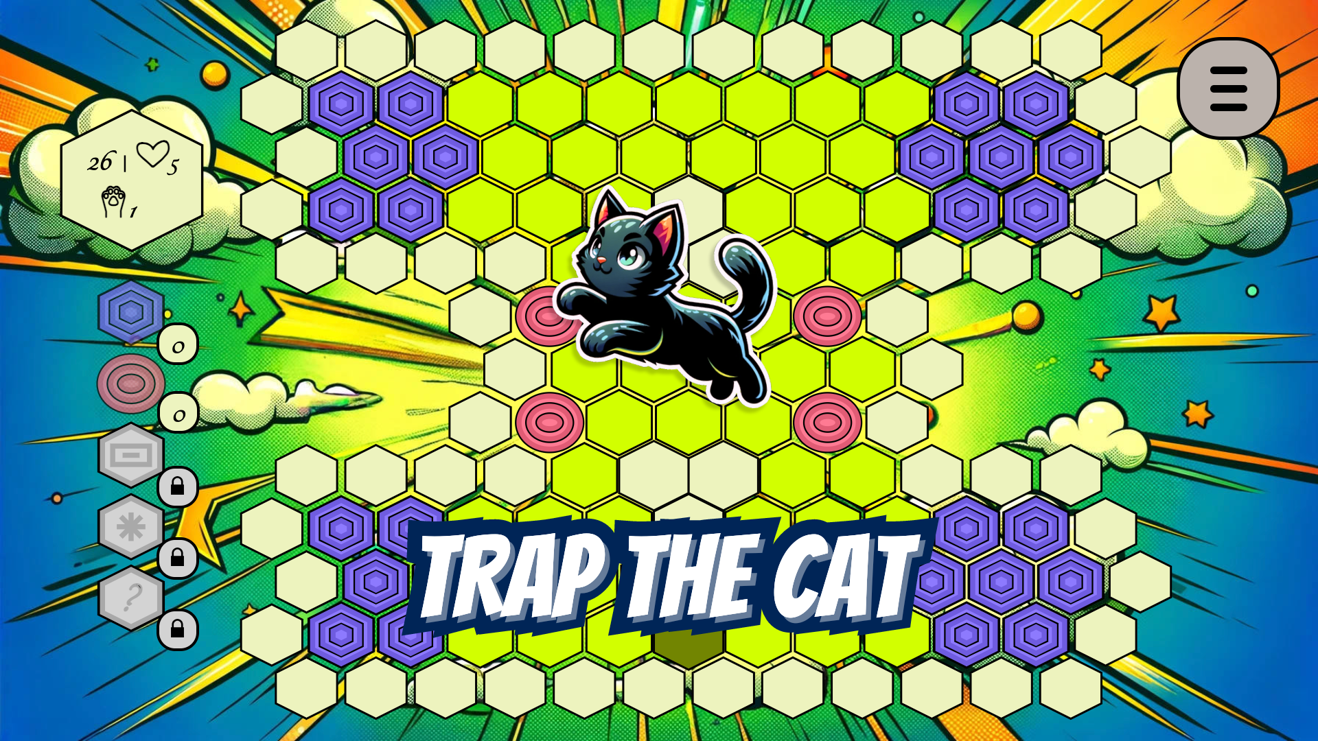 Trap the Cat 2D Game Image