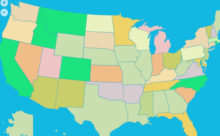 U.S. 50 States Game Image