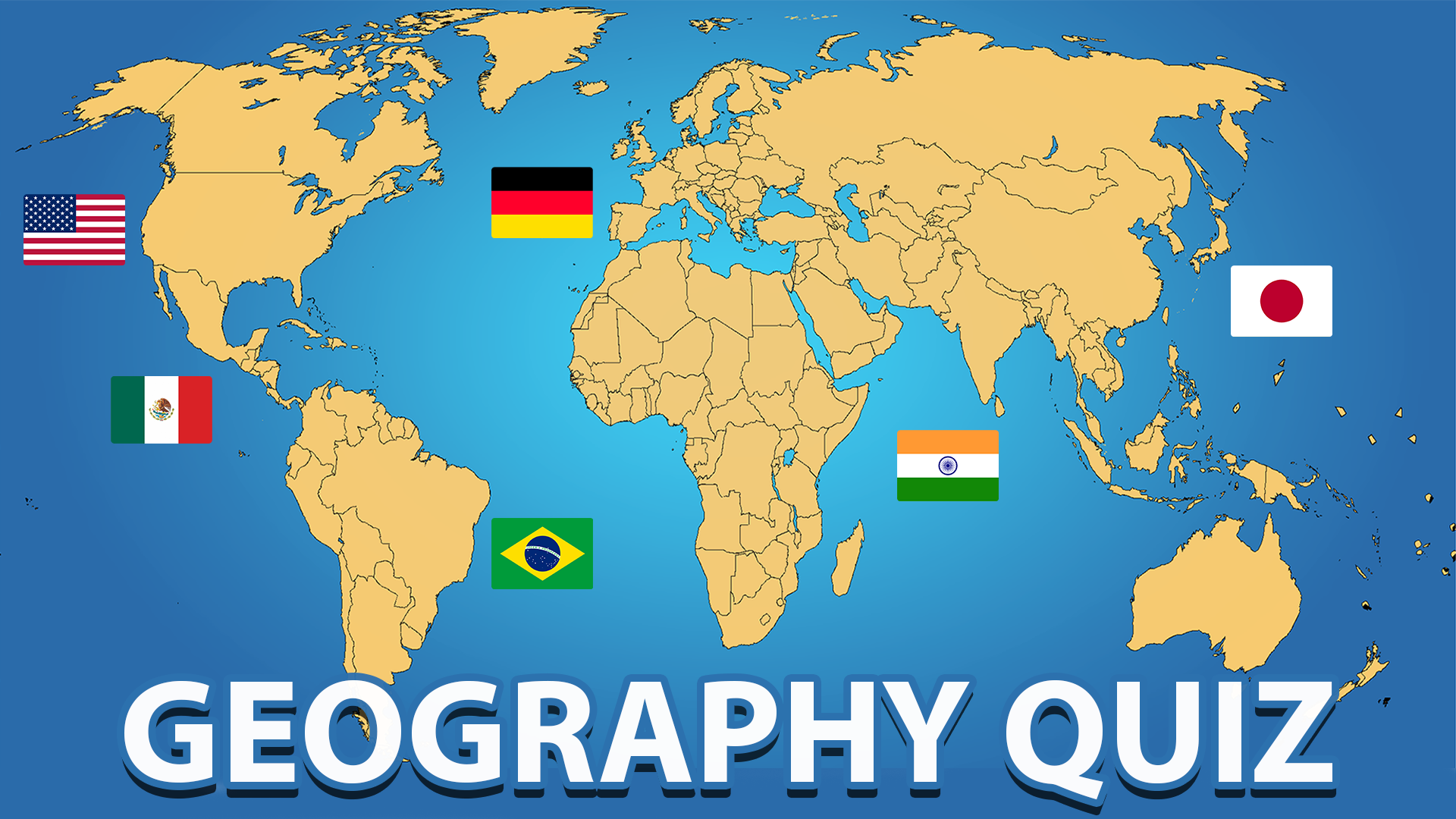 World Geography: Flags and Capitals Game Image
