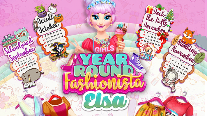 Year Round Fashionista: Elsa Game Image