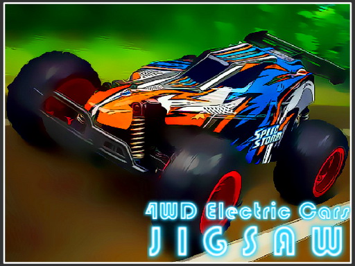 4WD Electric Cars Jigsaw Game Image