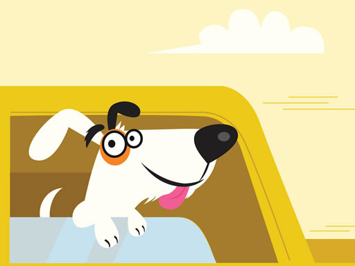 Adorable Puppies In Cars Match 3 Game Image