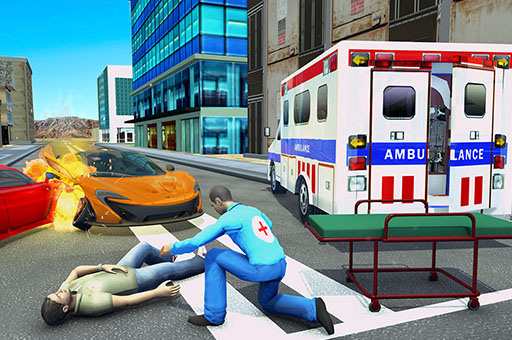 Ambulance Rescue Game Ambulance helicopter Game Image