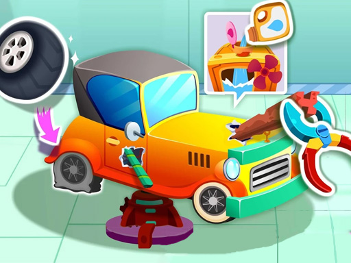 Animal Auto Repair Shop Game Image