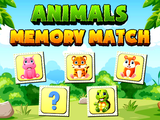 Animals Memory Match Game Image