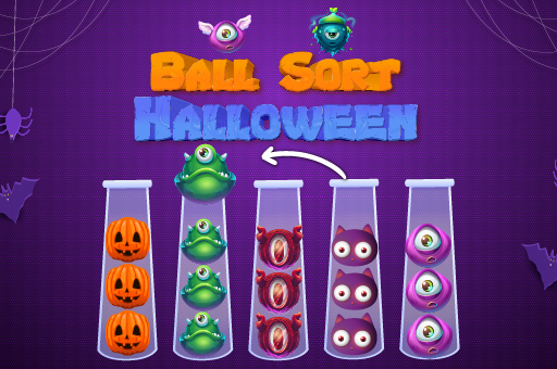 Ball Sort Halloween Game Image