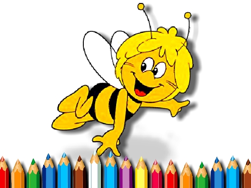 BTS Bee Coloring Book Game Image