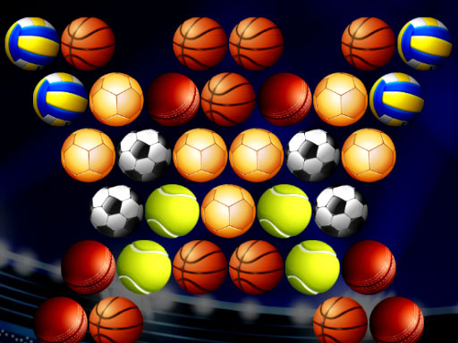 Bubble Shooter Golden Football Game Image