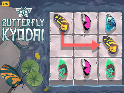 Butterfly Kyodai HD Game Image