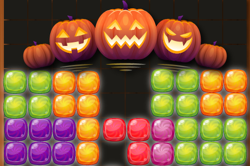 Candy Puzzle Blocks Halloween Game Image