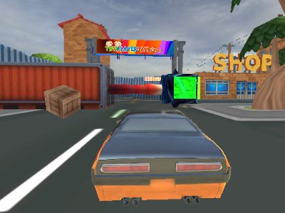 Cartoon Stunt Car Game Image