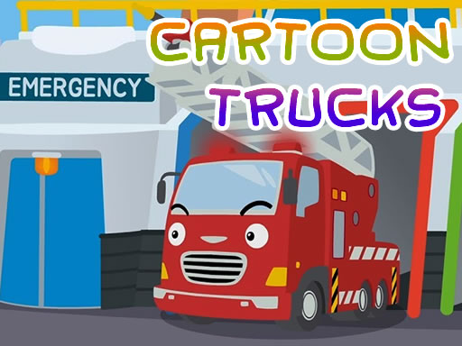 Cartoon Trucks Jigsaw Game Image