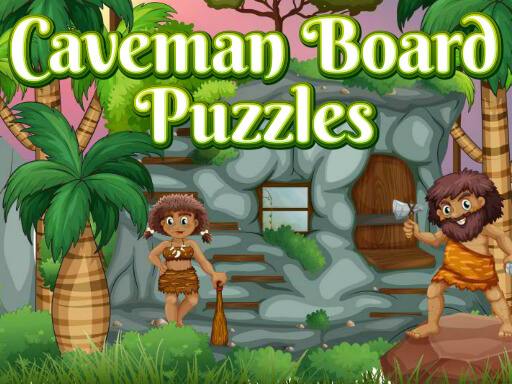 Caveman Board Puzzles Game Image