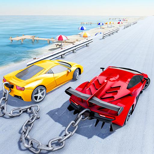 Chained Car Stunts Race Mega Ramp GT Racing Game Image