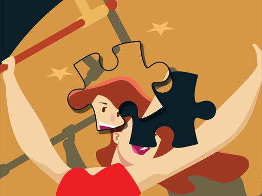 Circus Girl Jigsaw Game Image